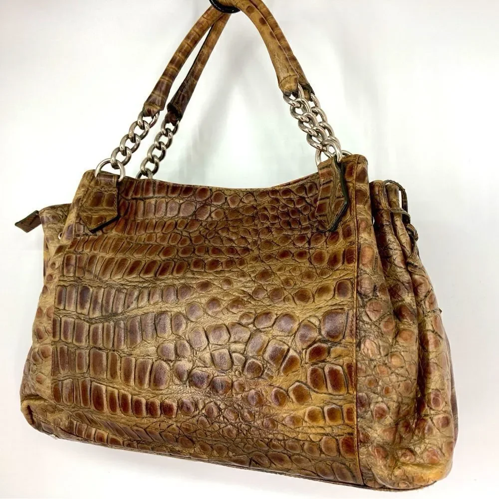 Roberta Gandolfi  Animal Print Leather Bag Italy